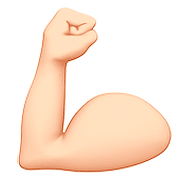 💪🏻 Emoji Bíceps Flexionado: Tono De Piel Claro en Apple iOS 10.0.