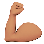 Émoji 💪🏽 Biceps Contracté : Peau Légèrement Mate sur Apple iOS 10.0.