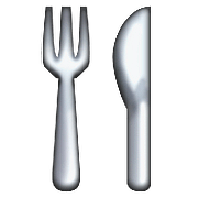🍴 Emoji Tenedor Y Cuchillo en Apple iOS 10.0.