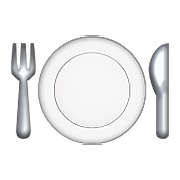 🍽️ Emoji Teller mit Messer und Gabel Apple iOS 10.0.