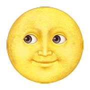 🌝 Emoji Luna Llena Con Cara en Apple iOS 10.0.