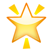 🌟 Emoji Estrela Brilhante na Apple iOS 10.0.