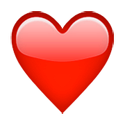 ❤️ Emoji Coração Vermelho na Apple iOS 10.0.