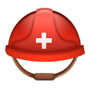 Emoji ⛑️ Elmetto Con Croce Bianca su Apple iOS 10.0.