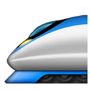 🚄 Emoji Hochgeschwindigkeitszug mit spitzer Nase Apple iOS 10.0.
