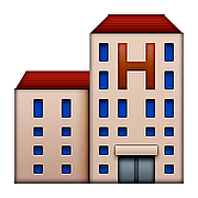 Emoji 🏨 Hotel su Apple iOS 10.0.