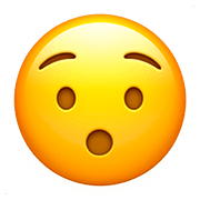 Emoji 😯 Faccina Sorpresa su Apple iOS 10.0.
