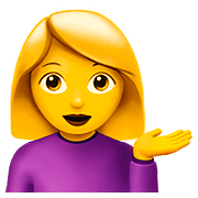 💁 Emoji Persona De Mostrador De Información en Apple iOS 10.0.