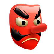 👺 Emoji Demonio Japonés Tengu en Apple iOS 10.0.