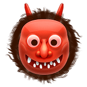 👹 Emoji Demonio Japonés Oni en Apple iOS 10.0.