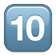 Emoji 🔟 Tasto: 10 su Apple iOS 10.0.