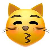 😽 Emoji Rosto De Gato Mandando Um Beijo na Apple iOS 10.0.