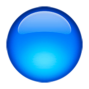 🔵 Emoji Círculo Azul Grande en Apple iOS 10.0.