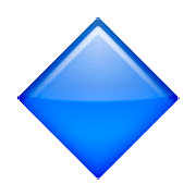🔷 Emoji Rombo Azul Grande en Apple iOS 10.0.