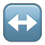 Emoji ↔️ Freccia Sinistra-destra su Apple iOS 10.0.