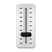 Emoji 🎚️ Cursore Del Volume su Apple iOS 10.0.