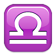 Emoji ♎ Segno Zodiacale Della Bilancia su Apple iOS 10.0.