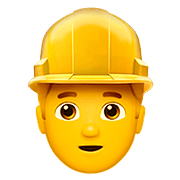 👷‍♂️ Emoji Obrero Hombre en Apple iOS 10.0.