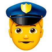 👮‍♂️ Emoji Agente De Policía Hombre en Apple iOS 10.0.