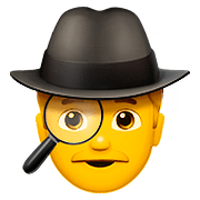 🕵️‍♂️ Emoji Detective Hombre en Apple iOS 10.0.
