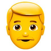Emoji 👨 Uomo su Apple iOS 10.0.