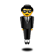 Emoji 🕴️ Uomo Con Completo Che Levita su Apple iOS 10.0.