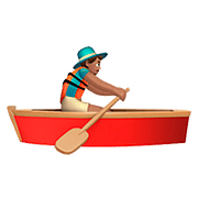 Émoji 🚣🏽‍♂️ Rameur Dans Une Barque : Peau Légèrement Mate sur Apple iOS 10.0.