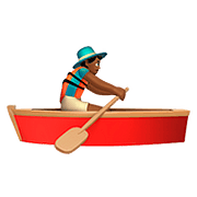 Émoji 🚣🏾‍♂️ Rameur Dans Une Barque : Peau Mate sur Apple iOS 10.0.