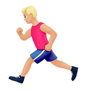 🏃🏼‍♂️ Emoji Hombre Corriendo: Tono De Piel Claro Medio en Apple iOS 10.0.