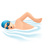 🏊🏻‍♂️ Emoji Homem Nadando: Pele Clara na Apple iOS 10.0.