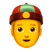 Emoji 👲 Uomo Con Zucchetto Cinese su Apple iOS 10.0.