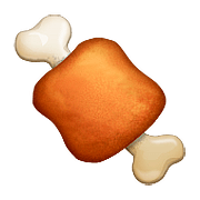 Emoji 🍖 Carne su Apple iOS 10.0.
