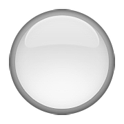 Émoji ⚪ Disque Blanc sur Apple iOS 10.0.
