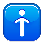 Emoji 🚹 Simbolo Del Bagno Degli Uomini su Apple iOS 10.0.