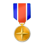 🎖️ Emoji Medalla Militar en Apple iOS 10.0.