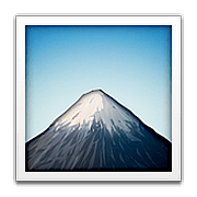 🗻 Emoji Monte Fuji en Apple iOS 10.0.