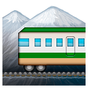 🚞 Emoji Estrada De Ferro Na Montanha na Apple iOS 10.0.