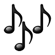 Émoji 🎶 Notes De Musique sur Apple iOS 10.0.