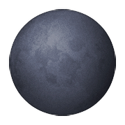 Emoji 🌑 Luna Nuova su Apple iOS 10.0.