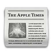 Émoji 📰 Journal sur Apple iOS 10.0.
