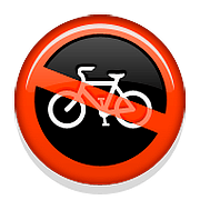 Emoji 🚳 Segnale Di Divieto Di Transito Delle Biciclette su Apple iOS 10.0.