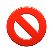 Émoji 🚫 Symbole D’interdiction sur Apple iOS 10.0.