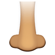 Emoji 👃🏽 Naso: Carnagione Olivastra su Apple iOS 10.0.