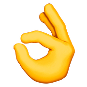 Emoji 👌 Mano Che Fa OK su Apple iOS 10.0.