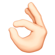 Emoji 👌🏻 Mano Che Fa OK: Carnagione Chiara su Apple iOS 10.0.