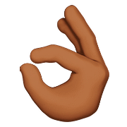👌🏾 Emoji Sinal De Ok: Pele Morena Escura na Apple iOS 10.0.