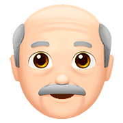 Emoji 👴🏻 Uomo Anziano: Carnagione Chiara su Apple iOS 10.0.