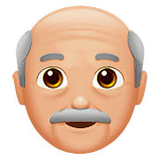 Emoji 👴🏼 Uomo Anziano: Carnagione Abbastanza Chiara su Apple iOS 10.0.