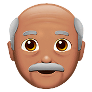 Émoji 👴🏽 Homme âgé : Peau Légèrement Mate sur Apple iOS 10.0.