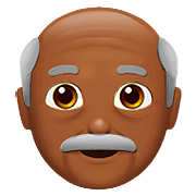 👴🏾 Emoji Homem Idoso: Pele Morena Escura na Apple iOS 10.0.